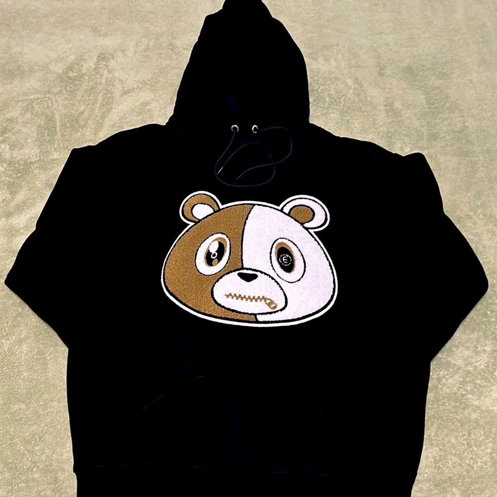 Effectus Clothing Teddy Bear zip Lip Hoodie NWOT